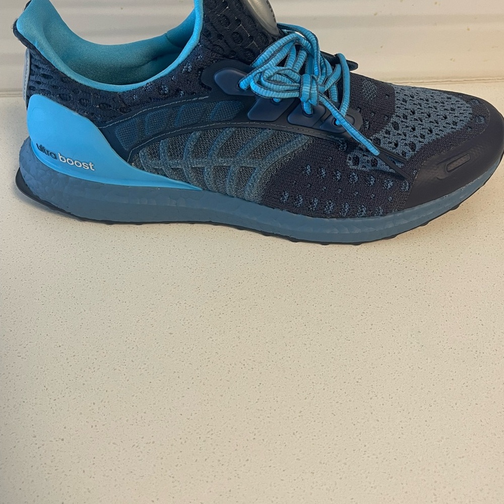 Adidas Ultraboost Climacool 2 DNA Men's Athletic Shoes - Navy and Teal - Picture 15 of 17